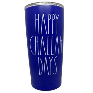 RAE DUNN NWT "Happy Challah Days" Insulated Stainless Steel Tumbler w/Lid